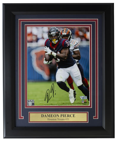 Dameon Pierce Signed Framed Houston Texans 8x10 Football Photo Fanatics