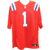 AJ Brown Autographed New England Patriots Nike Size XL Jersey Beckett WIT 57959