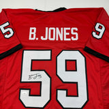 Autographed/Signed Broderick Jones Georgia Red College Jersey JSA COA