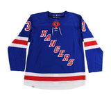 Igor Shesterkin Signed New York Rangers Adidas Blue NHL Jersey with "2022 Vezina