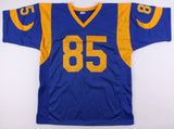 Jack Youngblood Signed Los Angeles Rams Jersey (Schwartz COA) 7xPro Bowl D.E
