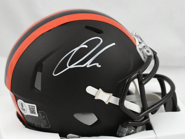 Quinshon Judkins Signed Cleveland Browns Alt Speed Mini Helmet - Beckett W Holo