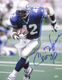 Chris Warren Autographed Signed 11x14 Photo Seattle Seahawks MCS Holo #64153