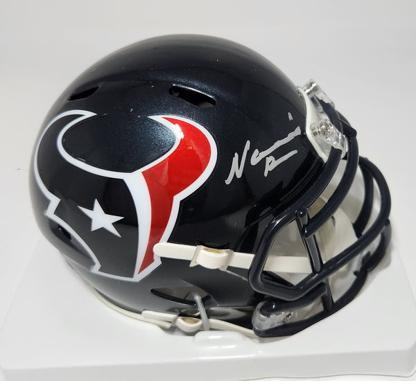 Texans Wide Receiver NICO COLLINS Signed Riddell Speed Mini Helmet AUTO - BAS