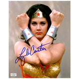 Lynda Carter Autographed 1976 Wonder Woman Bracelets of Submission 8x10 Photo