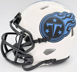 RYAN TANNEHILL AUTOGRAPHED TITANS LUNAR ECLIPSE WHITE MINI HELMET BECKETT 197224