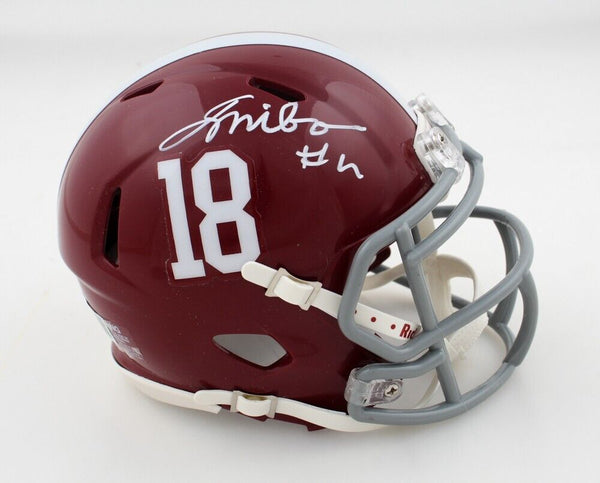 Jalen Milroe Signed Alabama Crimson Tide Mini Helmet (Beckett) 2023 & 2024 #1 QB