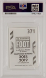 Timothy Weah Signed 2018-19 Panini Foot Sticker #371 - PSA 10 Autograph
