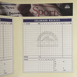 Pete Coors Signed 1995 Scorecard Rockies vs Yankees Beckett 45025