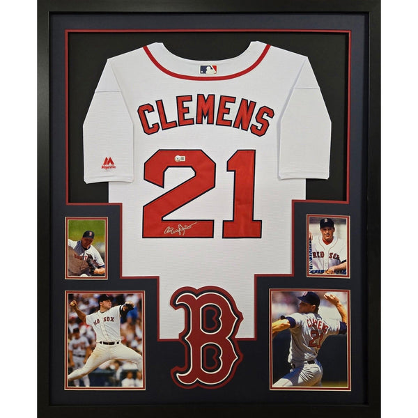 Roger Clemens Autographed Signed Framed Boston Red Sox Jersey BECKETT