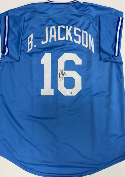 BO JACKSON - Kansas City Royals MLB - Signed Blue Replica Jersey AUTO - BAS