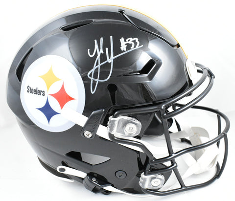 Jack Sawyer Autographed Pittsburgh Steelers F/S SpeedFlex Helmet-Beckett W Holo