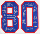 1980 USA Hockey 18 Autos Craig, Eruzione, Broten Signed White Jersey BAS Witness