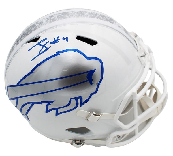 James Cook Signed Buffalo Bills Speed Full Size Rivalries NFL Helmet