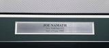 Jets Joe Namath Autographed Framed White Jersey (Chip) Beckett Witness #W175526