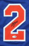 Deuce McBride Signed New York Knicks Blue Jersey (JSA) 2021 NBA Draft Pk / Guard
