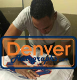 Dennis Smith Autographed/Signed Pro Style White XL Jersey JSA 34299