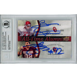 Brian Bosworth Tony Casilla Signed Upper Deck Trading Card Slab Beckett 48815