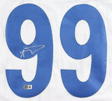 Aaron Donald Signed Los Angeles Rams Career Stat Jersey (Beckett) 10xPro Bowl DE