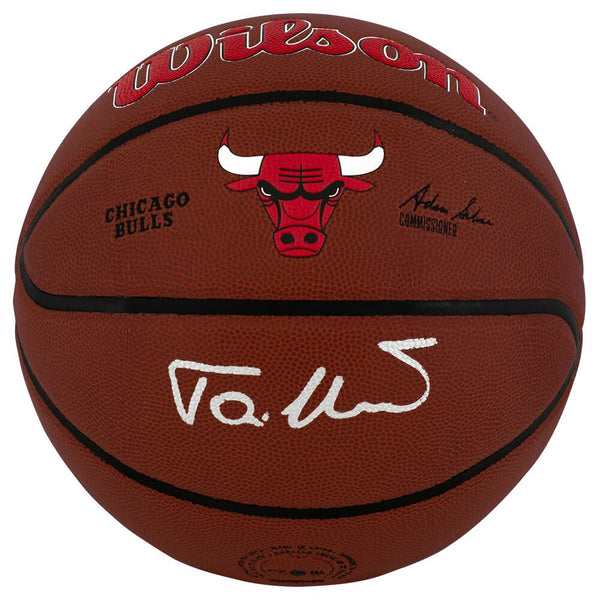 Toni Kukoc Signed Bulls Logo Wilson Alliance NBA Basketball - (SCHWARTZ COA)