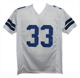 Tony Dorsett Autographed/Signed Pro Style White XL Jersey JSA 35382