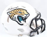 Brian Thomas Jr. Autographed Jaguars Alternate 2024 Speed Mini Helmet - Fanatics