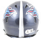 Calvin Ridley Autographed Tennessee Titans Speed Mini Helmet- Beckett W Hologram