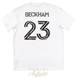 DAVID BECKHAM Autographed Inter Miami CF Adidas 2021 White Jersey PANINI