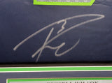 SEAHAWKS RUSSELL WILSON AUTOGRAPHED FRAMED NIKE JERSEY RW HOLO & BECKETT 210143