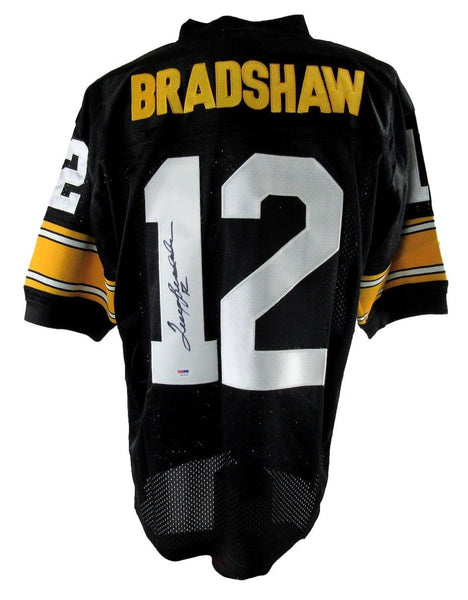 Terry Bradshaw HOF Signed Steelers Mitchell & Ness Jersey Sz 48 PSA 212749