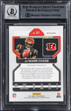 Bengals Ja'Marr Chase Signed 2021 Panini Prizm Silv #337 Card Auto 10! BAS Slab