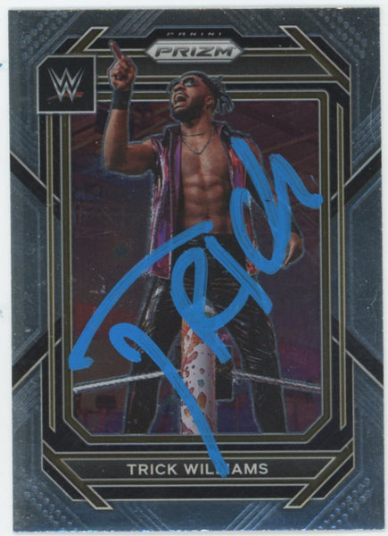 Trick Williams WWE Authentic Signed 2023 Panini Prizm #142 Card BAS #BS86836