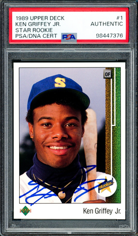 Ken Griffey Jr. Signed 1989 Upper Deck RC 1 Seattle Mariners PSA/DNA