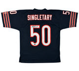 Mike Singletary Signed Chicago Bears Mitchell & Ness 1985 Navy NFL Jersey