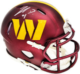 JAHAN DOTSON AUTOGRAPHED WASHINGTON COMMANDERS MAROON MINI HELMET BECKETT 230113