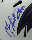 Mark Andrews Signed Ravens Lunar Eclipse Full Size Replica Helmet Beckett 164071