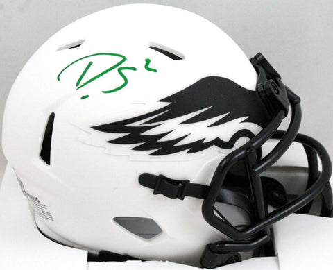 Darius Slay Autographed Philadelphia Eagles Lunar Mini Helmet- Beckett W Holo