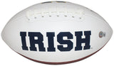 Rudy Ruettiger Autographed/Signed Notre Dame Logo Football Beckett 40605