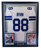 Michael Irvin Dallas Cowboys HOF Autographed Custom Jersey Framed Beckett 204014