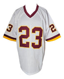 DeAngelo Hall Washington Signed White Football Jersey 3 Pro Bowl JSA Hologram