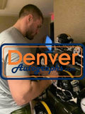 TJ Watt Autographed/Signed Pittsburgh Steelers F/S Speed Helmet Beckett 35400