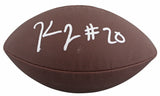 Steelers Kaleb Johnson Authentic Signed Wilson Super Grip Football BAS Witnessed