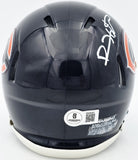DEVIN HESTER AUTOGRAPHED BEARS BLUE SPEED MINI HELMET BECKETT WITNESS 244043