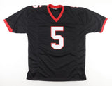 Garrison Hearst Signed Georgia Bulldogs Black Jersey Inscribed "Sec Poy" (PSA)