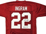 ALABAMA MARK INGRAM AUTOGRAPHED SIGNED RED JERSEY "HEISMAN 09" PSA/DNA 216944