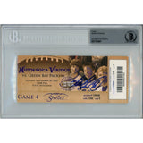 Adrian Peterson Autographed Ticket Stub 09/30/07 Suite Slabbed Beckett 50668