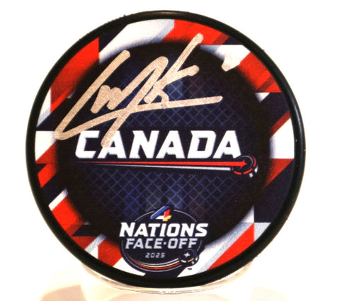 Cale Makar Autographed Puck - Team Canada 4 Nations Faceoff 2025 Fanatics COA