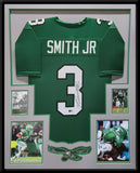 FRAMED PHILADELPHIA EAGLES NOLAN SMITH JR AUTOGRAPHED SIGNED JERSEY BECKETT HOLO