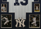 FRAMED SUEDE ALEX RODRIGUEZ AUTOGRAPHED SIGNED NEW YORK YANKEES JERSEY JSA COA