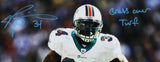 Ricky Williams Signed Miami Dolphins Framed 16x20 Photo - Grass Over Turf Insc